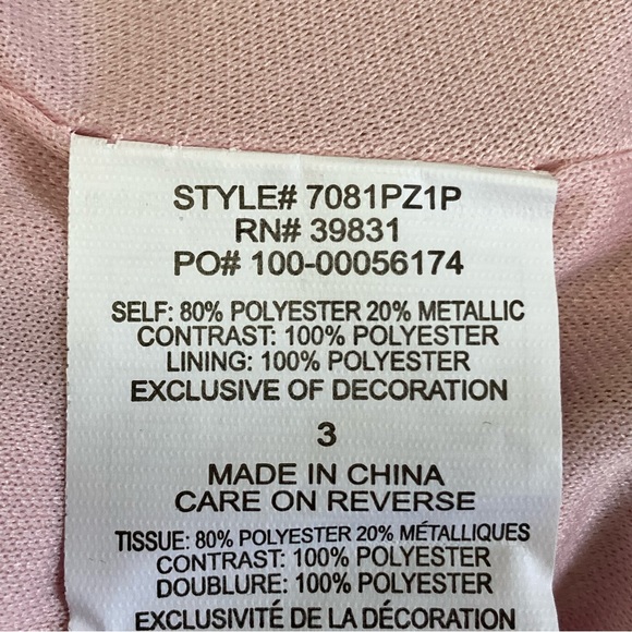 Sequin Hearts Size 3 Pink Glitter Zippered Halter Top NWT - Picture 13 of 13